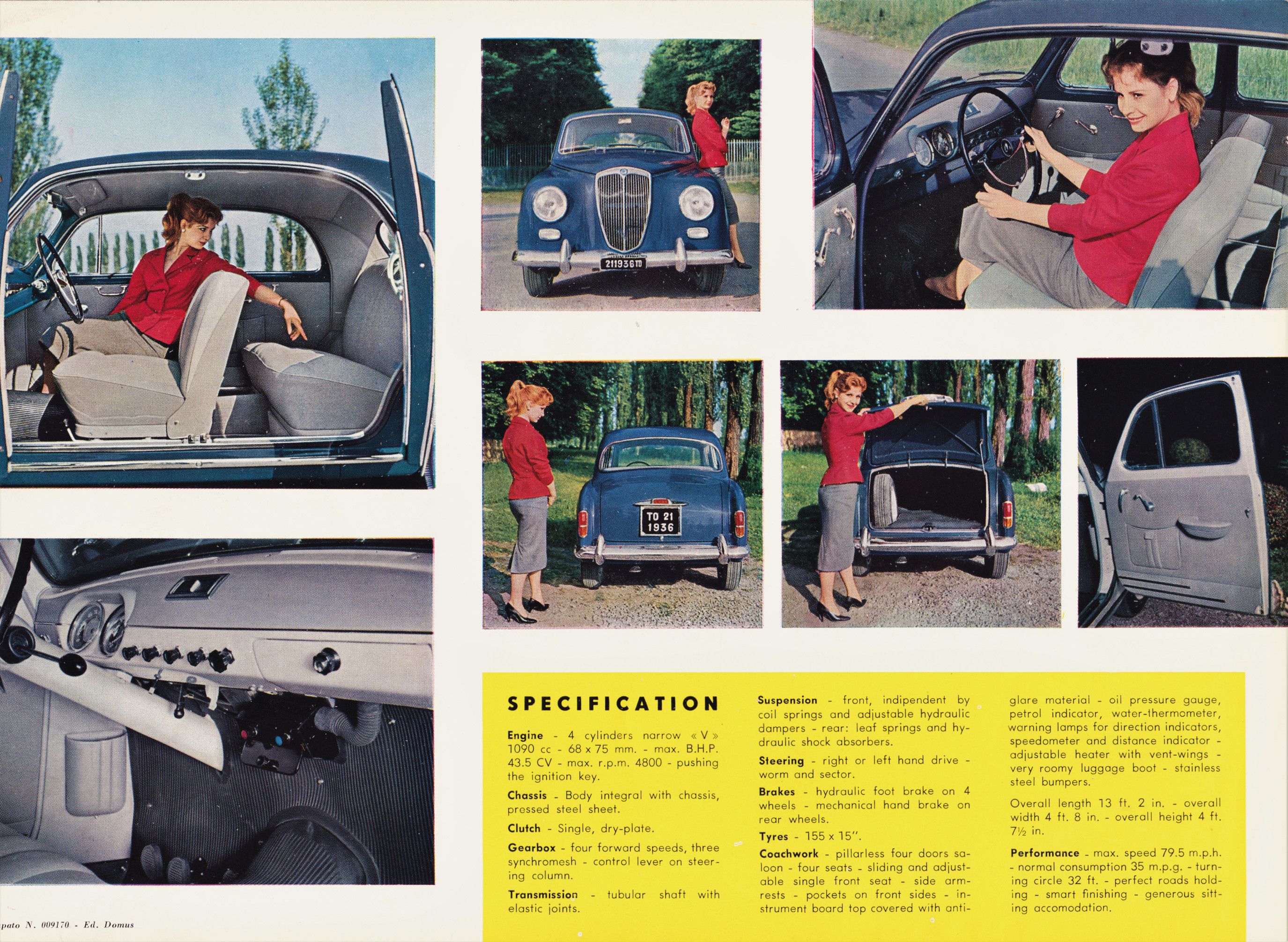 Lancia Appia Serie Brochure